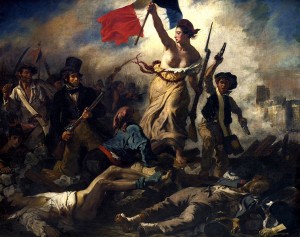 La libertad guiando al pueblo. Eugene Delacroix