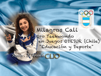 Milagros Cali Oro en Taekwondo en los juegos ODESUR, Chile "Educación y Deporte"
